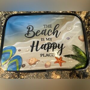 Beach is My Happy Place Clear Make Up Pouch